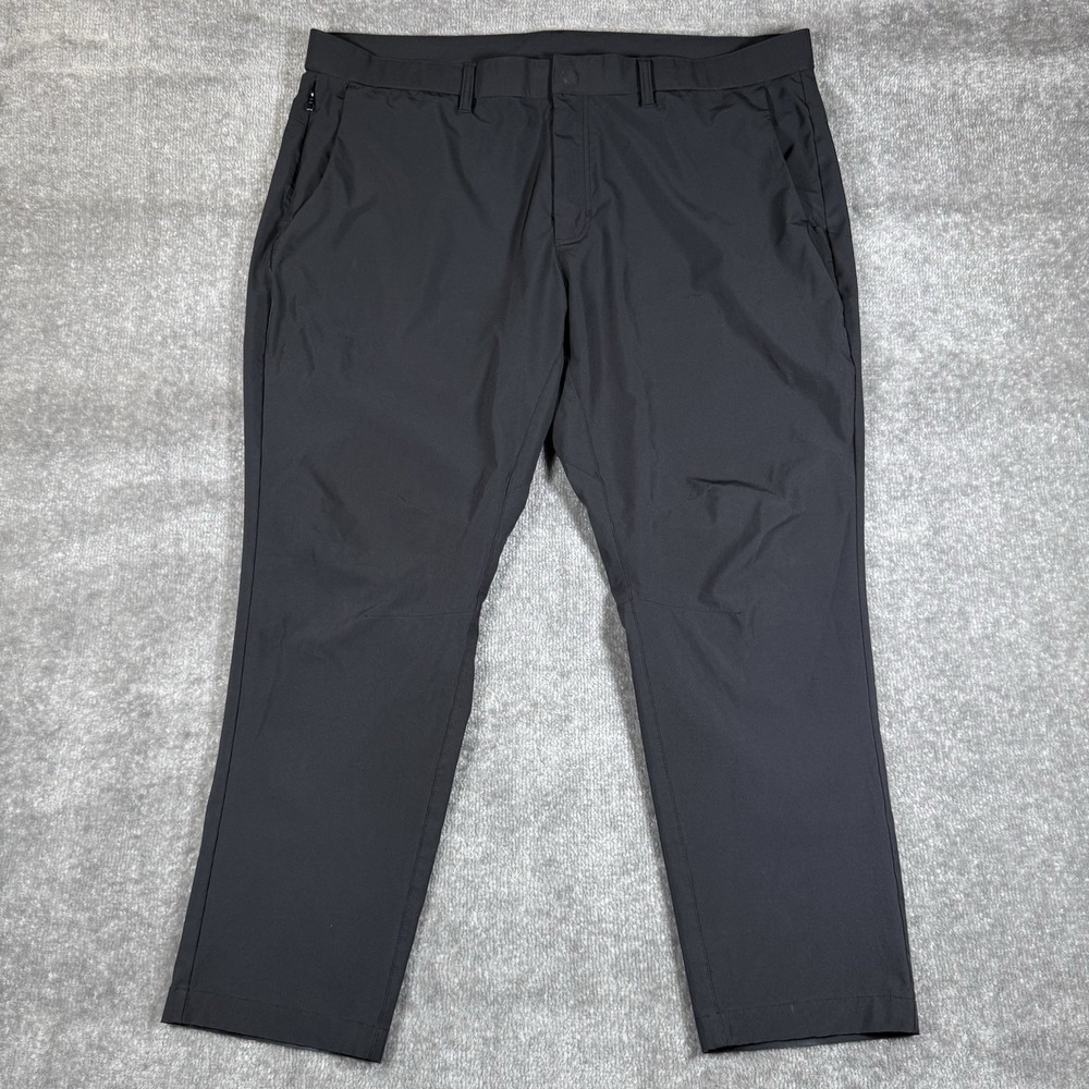 Fabletics Pants Men's 40x30 (41x26.5) Black The Only Pant Slim Fit Performance
